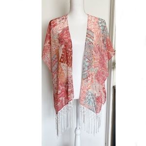 Garage Boho Style Kimono Tassel One Size